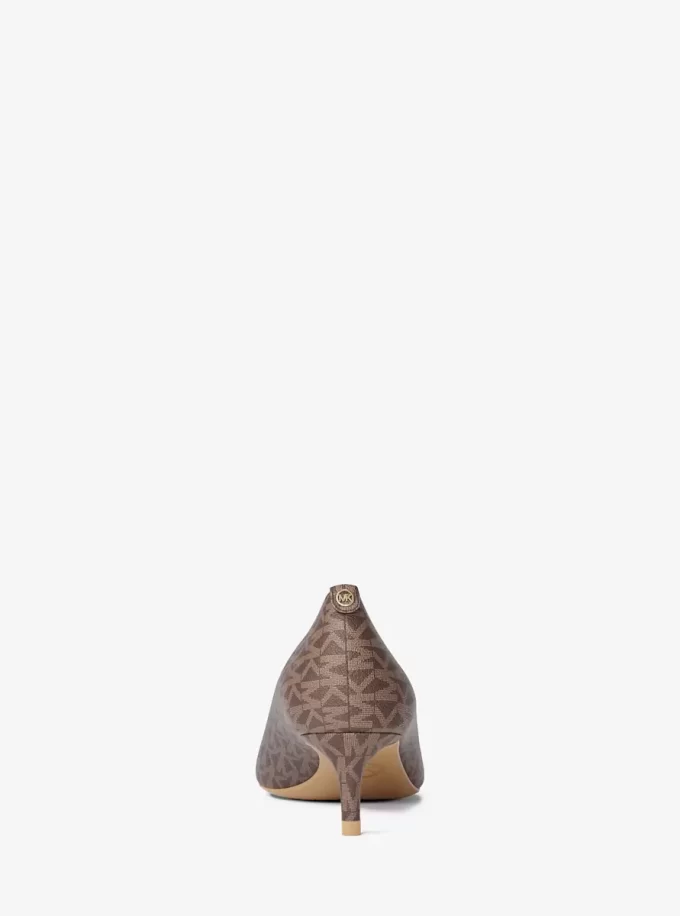 Alina Flex Signature Logo Kitten Heel Pump
