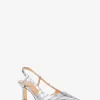 Alora Metallic Crocodile Embossed Leather Slingback Pump Alora Metallic Crocodile Embossed Leather Slingback Pump