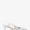 Alora Metallic Snake Embossed Leather Slingback Pump Alora Metallic Snake Embossed Leather Slingback Pump