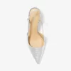 Alora Metallic Snake Embossed Leather Slingback Pump Alora Metallic Snake Embossed Leather Slingback Pump