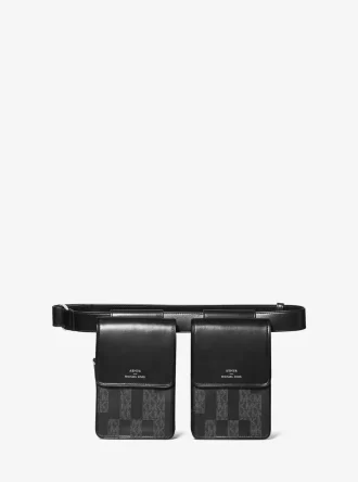 ASHYA X MICHAEL KORS Saga Signature i skórzana torba wielofunkcyjna