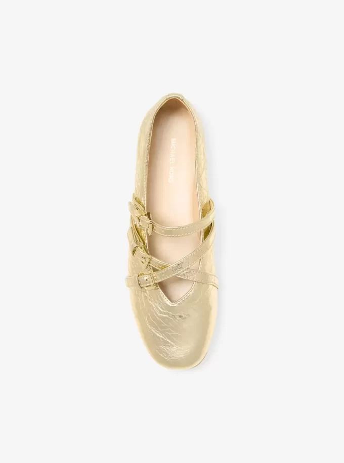 Baleriny Indy Flex Crackled Metallic Leather Baleriny Indy Flex Crackled Metallic Leather