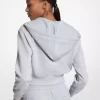 Bluza z kapturem i zamkiem błyskawicznym z żakardowym logo Bluza z kapturem i zamkiem błyskawicznym z żakardowym logo
