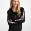 Bluza z kapturem i zamkiem błyskawicznym z logo