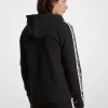 Bluza z kapturem i zamkiem błyskawicznym z mieszanki bawełny i logo