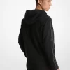 Bluza z kapturem i zamkiem błyskawicznym z mieszanki bawełny i logo Bluza z kapturem i zamkiem błyskawicznym z mieszanki bawełny i logo