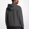 Bluza z kapturem i zamkiem błyskawicznym z mieszanki bawełny z logo Signature