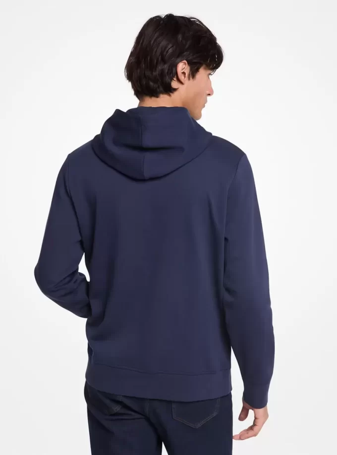 Bluza z kapturem z mieszanki bawełny i logo