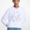 Bluza z kapturem z mieszanki bawełny z cekinami i grafiką Bluza z kapturem z mieszanki bawełny z cekinami i grafiką