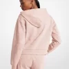 Bluza z kapturem z mieszanki bawełny z haftem w kształcie serca Bluza z kapturem z mieszanki bawełny z haftem w kształcie serca