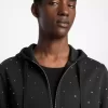 Bluza z kapturem z mieszanki bawełny z ćwiekami Bluza z kapturem z mieszanki bawełny z ćwiekami