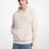 Bluza z kapturem z wytłoczonym logo z mieszanki bawełny Bluza z kapturem z wytłoczonym logo z mieszanki bawełny