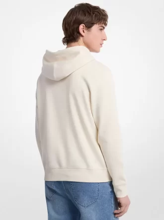 Bluza z kapturem z wytłoczonym logo z mieszanki bawełny