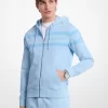 Bluza z kapturem zapinana na zamek z bawełny barwionej na kolor logo