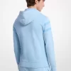 Bluza z kapturem zapinana na zamek z bawełny barwionej na kolor logo