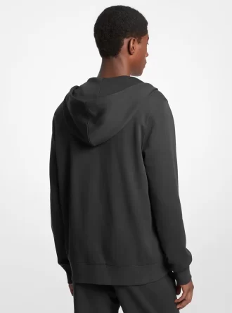 Bluza z kapturem zapinana na zamek z mieszanki bawełny