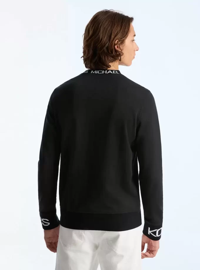 Bluza z mieszanki bawełny z logo Bluza z mieszanki bawełny z logo