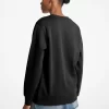 Bluza z mieszanki bawełny z ozdobnym logo Bluza z mieszanki bawełny z ozdobnym logo