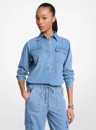 Bluzka jeansowa typu pullover