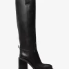 Botki Houston Leather Block Heel