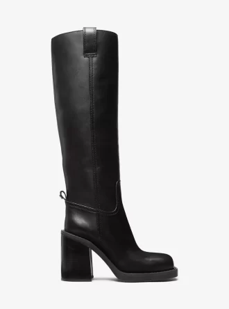Botki Houston Leather Block Heel