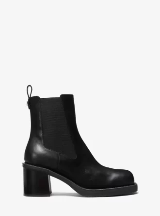 Botki Houston Leather Block Heel Ankle Boots Botki Houston Leather Block Heel Ankle Boots