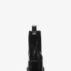 Botki Houston Leather Block Heel Ankle Boots