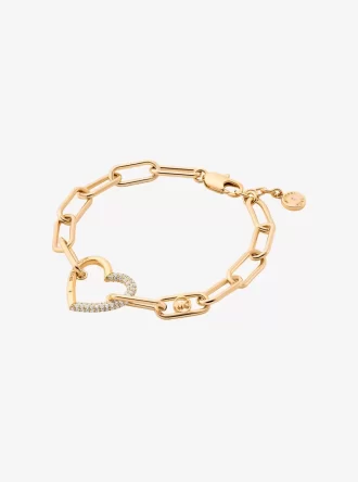 Bransoletka Pavé Heart Curb-Link