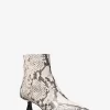 Buty Amali z wytłoczonym wzorem węża