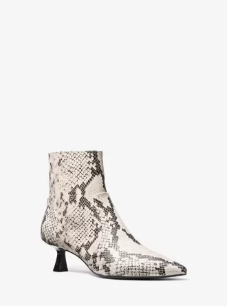 Buty Amali z wytłoczonym wzorem węża