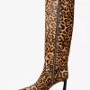Buty Darrah z nadrukiem w panterkę z cielęcej skóry Buty Darrah z nadrukiem w panterkę z cielęcej skóry