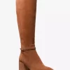 Buty Ella Suede Wide Calf Block Heel Buty Ella Suede Wide Calf Block Heel