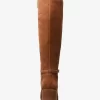 Buty Ella Suede Wide Calf Block Heel Buty Ella Suede Wide Calf Block Heel