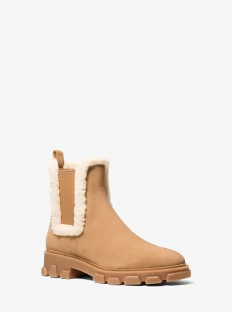 Buty Ridley ze zamszu i imitacji owczej skóry