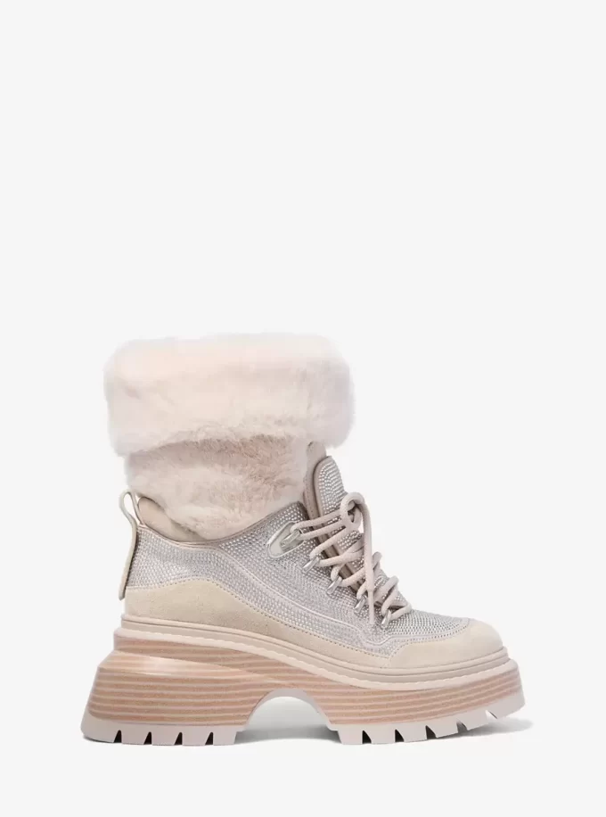 Buty Shiloh Embellished Mixed-Media Buty Shiloh Embellished Mixed-Media