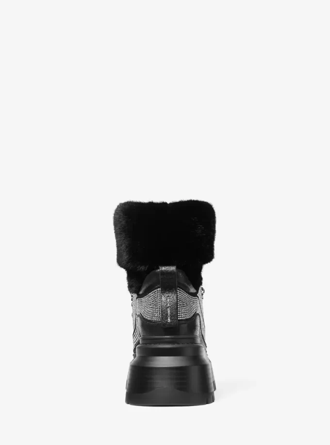 Buty Shiloh Embellished Mixed-Media Buty Shiloh Embellished Mixed-Media