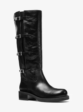 Buty skórzane Darrington Crackled