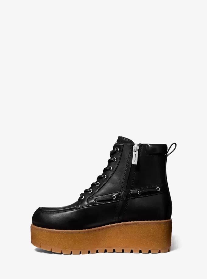 Buty skórzane Kenny na platformie Buty skórzane Kenny na platformie