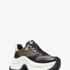 Buty sportowe Arla ze skóry i zamszu