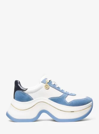 Buty sportowe Arla ze skóry i zamszu