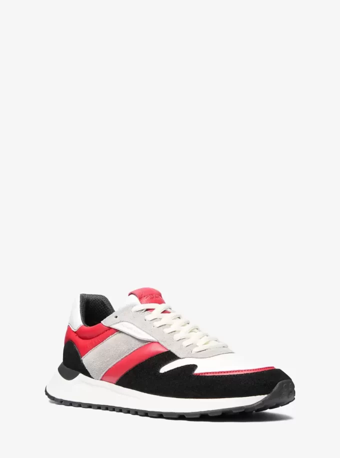 Buty sportowe Dax Color-Block ze skóry i zamszu Buty sportowe Dax Color-Block ze skóry i zamszu