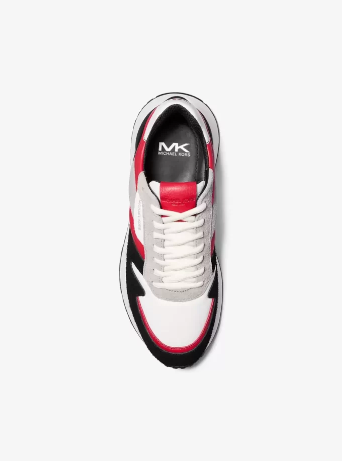 Buty sportowe Dax Color-Block ze skóry i zamszu Buty sportowe Dax Color-Block ze skóry i zamszu