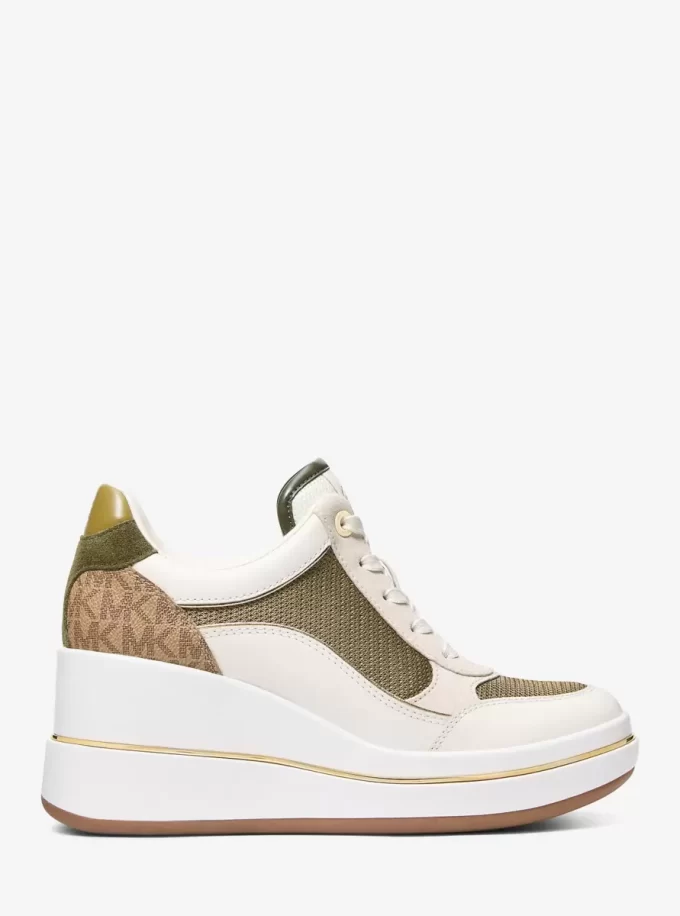 Buty sportowe Emmy Mixed-Media Wedge Buty sportowe Emmy Mixed-Media Wedge