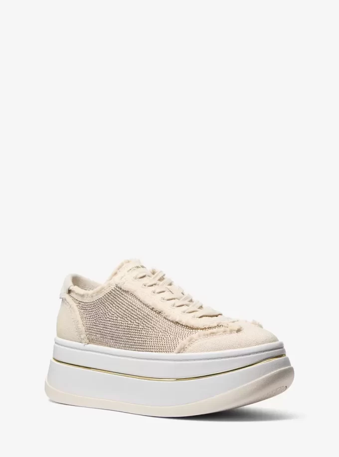 Buty sportowe Hayes Embellished Linen Blend Buty sportowe Hayes Embellished Linen Blend
