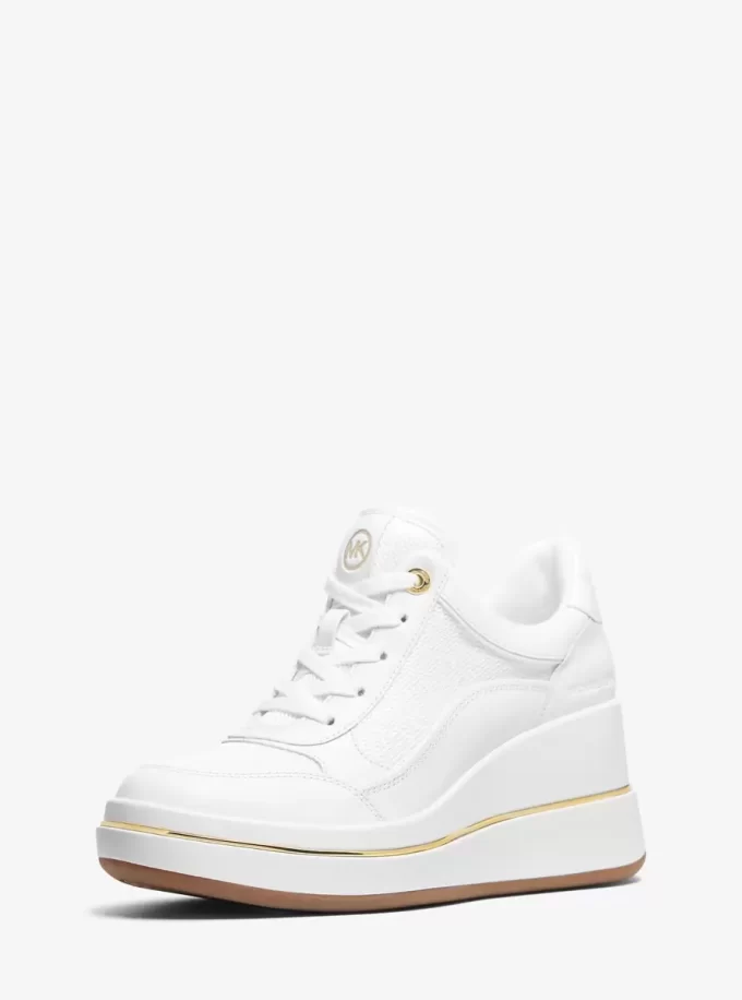 Buty sportowe na koturnie Emmy ze skóry i siateczki Buty sportowe na koturnie Emmy ze skóry i siateczki