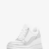 Buty sportowe na koturnie ze skóry Emmy z brokatem Buty sportowe na koturnie ze skóry Emmy z brokatem