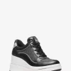 Buty sportowe na koturnie ze skóry z logo Emmy Buty sportowe na koturnie ze skóry z logo Emmy