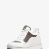 Buty sportowe na koturnie ze skóry z logo Emmy Buty sportowe na koturnie ze skóry z logo Emmy