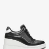 Buty sportowe na koturnie ze skóry z logo Emmy Buty sportowe na koturnie ze skóry z logo Emmy