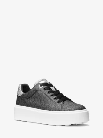 Buty sportowe Romey Metallic Two-Tone na platformie z logo Signature